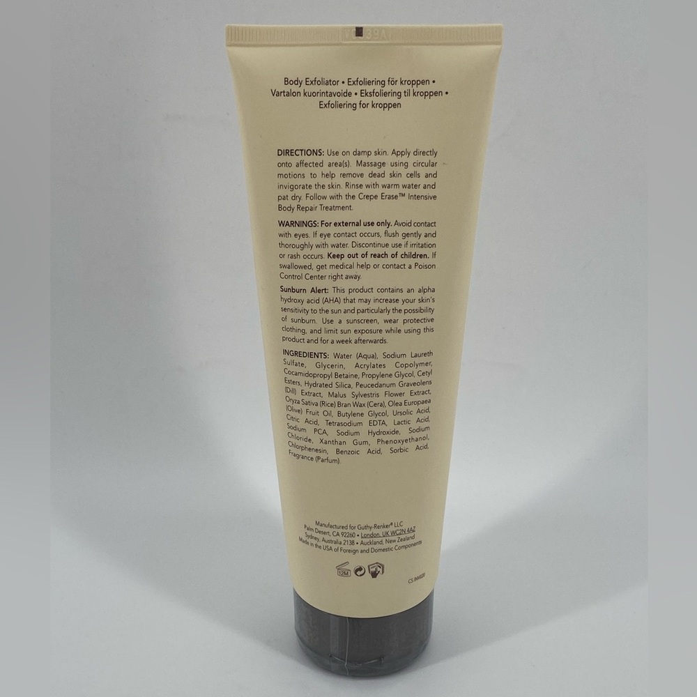 Crepe Erase Exfoliating Body Polish Trufirm Skin Exfoliator 8 oz 236mL Sealed - Picture 2 of 6